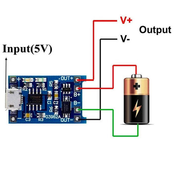 2/5PCS 5V 1A Micro/Type-c/Mini 18650 TP4056 Lithium Battery Charger Module Charging Board With Protection Dual Functions Li-ion Apsilon