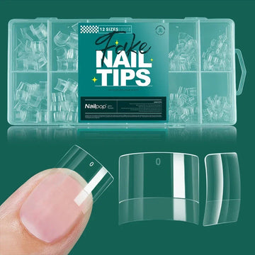 Nailpop - Zachte Gel Nageltips - 600 Stuks - Volledige Dekking - Meerdere Vormen - Nagelaccessoires - Voor Nagelenthousiastelingen - Model 600PCS Apsilon