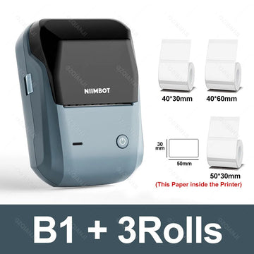 NIIMBOT - Thermische Labelprinter - Draagbaar - Bluetooth - Waterdicht - Voor Kantoor en Thuis - B1 Apsilon