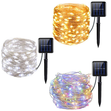7M/12M/22M/32M LED Solar String Fairy Lights Outdoor Path Garlands Lamp Patio Waterproof Christmas Wedding Garden Street Lights Apsilon