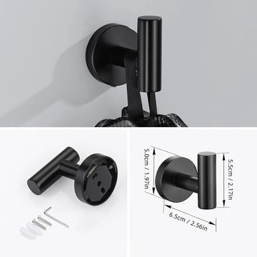 Badkamer Serie - Accessoires Set - RVS Materiaal - Wandmontage - Badkamer Set - Voor Thuisgebruik - Model A1 Apsilon