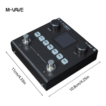 M-VAVE Blackbox - Gitaar/Bas Versterker Modeler - Opladbaar - 80 Bewerkbare Presets - Effecten - Voor Gitaristen en Bassisten - Model Blackbox Apsilon
