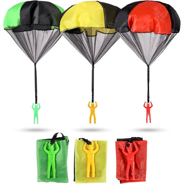 Parachute Serie - Vliegend Speelgoed - Knopenvrij Ontwerp - Buitenavontuur - Parachutemannen - Voor Kinderen en Meisjes Apsilon