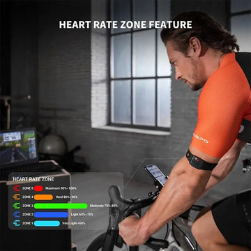 COOSPO - Armband Hartslagmeter - Nauwkeurige Meting - Hartslag Zones - Sport - Voor Fitness Gebruikers - HW9 Apsilon