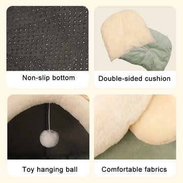 Diepe Slaap - Kat Bed - Opvouwbaar - Wastbaar - Dier Bed - Voor Katten en Kleine Honden Apsilon