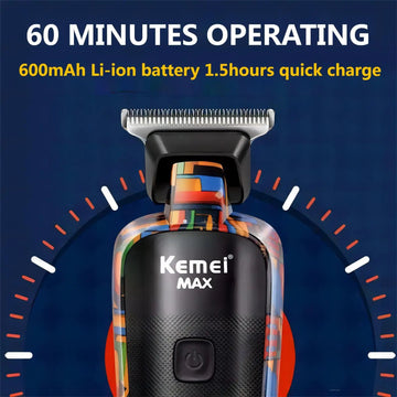 Kemei - Haartrimmers - Digitaal Display - Professioneel - Elektrisch - Voor Mannen - Model 5090 Apsilon