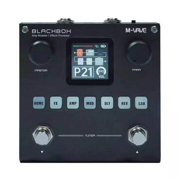 M-VAVE Blackbox - Gitaar/Bas Versterker Modeler - Opladbaar - 80 Bewerkbare Presets - Effecten - Voor Gitaristen en Bassisten - Model Blackbox Apsilon