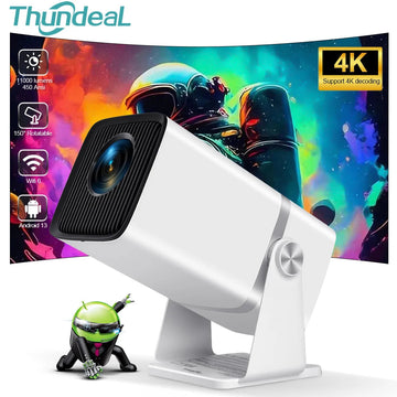 ThundeaL Beamer 4K Volledig HD Android WiFi Thuisbioscoop Voor Thuisgebruik TD80W Apsilon