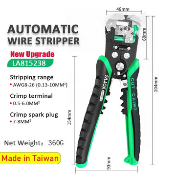 Automatic Wire Stripper with Built-in Springs New Type Electrician Cable Cutting Tool Crimping Apsilon