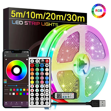RGB Serie LED Strip met App Bediening en Flexibel Lint Verlichting voor Kamer Decoratie Model RGB5050 Apsilon