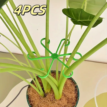 4Pcs Plant Anti-Toppling Support Pole Green Plant Fixator Flower Hydroponic Folding Fixed Support Plant Stand Garden Accessories Apsilon