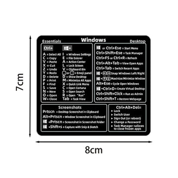 Shortcuts Sticker for Mac OS System 2025 New Shortcut Key Sticker for 13-16" MacBook Pro 13 /Air 13 Windows Word Excel Decal Apsilon