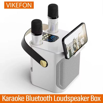 VIKEFON - Draagbare Bluetooth Speaker - 100W Krachtig - Dual Microfoon - Karaoke - Voor Muziekliefhebbers - S882 Apsilon