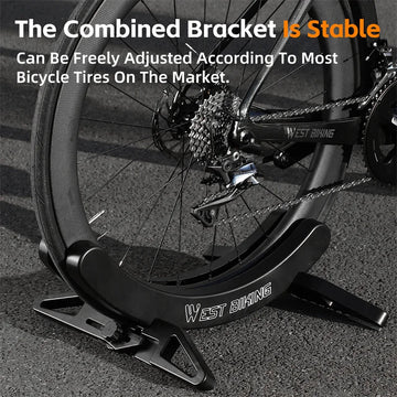 WEST BIKING - Fietsenparkeerstandaard - Verstelbaar - 30-80mm Breedte - Fietsrek - Voor MTB en Racefietsen - Model Adjustable Stand Apsilon