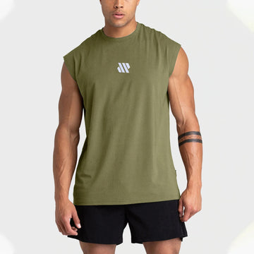 GITF mouwloos sportshirt voor heren van polyester