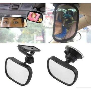 Mini Rear Serie - Baby Observatiespiegel - Verstelbaar - Convexe Spiegel - Veiligheid - Voor Ouders - 2-in-1 Model Apsilon