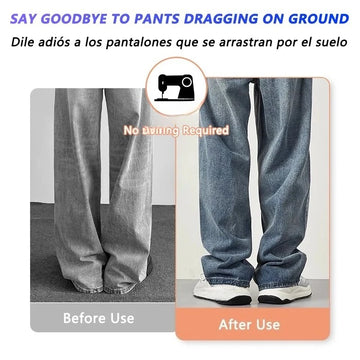 4~10PCS Invisible Leg Shortening Clip, Non-Slip Pants Edge Clip, Quick Fix Hem Clip, Hidden Pants Adjuster, Sewing Accessories Apsilon