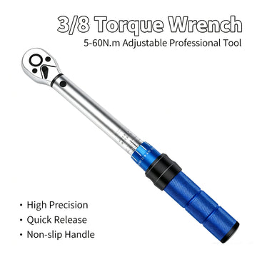 HTMCK High Precision Torque Wrench 3/8" Square Drive Professional Torque Key Bicycle Automotive Maintenance Tools Apsilon
