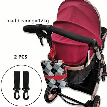 Baby Serie - Kinderwagenhaak - Draaibaar 360 Graden - Pu Leer - Haak - Voor Ouders - Model 360 Apsilon