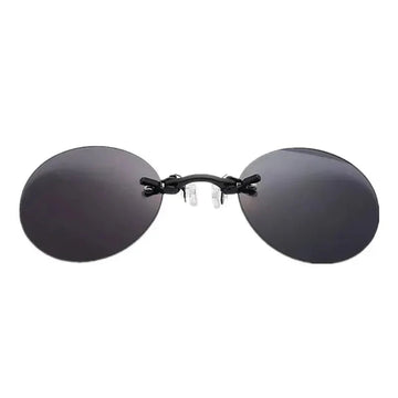 Matrix Morpheus - Zonnebril - Rond en Randloos - UV400 - Vintage - Voor Mannen - Randloze Bril Model Apsilon