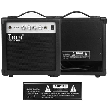 IRIN - Elektrische Gitaarversterker - 20W - Afstemmingsfunctie - Gitaar - Voor Gitaristen - GA-20W Apsilon