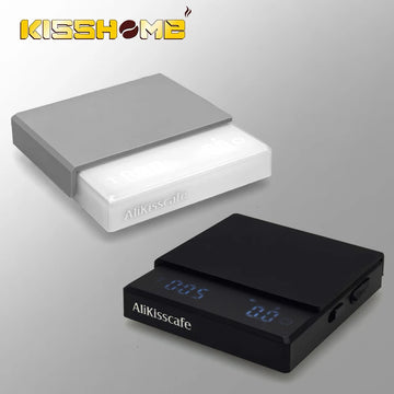 AliKisscafe Digital Kitchen Coffee Scale With Timer Electronic Measuring Scales 0.1g High Precision Barista Espresso Accessories Apsilon