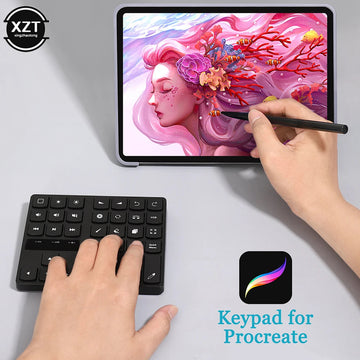 Bluetooth Toetsenbord Draadloos Bluetooth 5.0 35 Toetsen Numeriek Voor Mac en iPad Gebruikers Model 35Keys Apsilon
