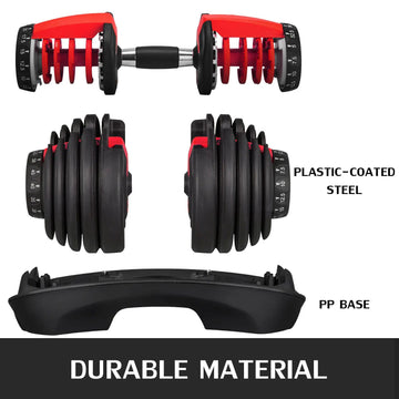 Aanpasbare Halters - Verstelbaar Gewicht - 5-52.5 LBS - Sterkte Training - Fitness - Voor Thuisgebruikers - Model 52.5LBS Apsilon