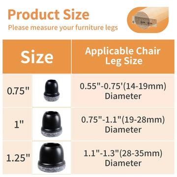 Siliconen - Stoelpootbeschermers - Anti-Slip - Geluiddempend - Vloerbeschermers - Voor Houten Vloeren - 16 Stuks Apsilon