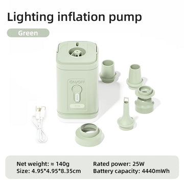 Electric Air Pump Portable Wireless Air Compressor Inflator/Deflator Pumps for Inflatable Cushions Air Beds Boat Swimming Ring Apsilon