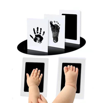 Newborn Baby - DIY Hand- en Voetafdruk Set - Inktkussens - Fotolijst - Souvenir - Voor Baby's 0-6 Maanden Apsilon