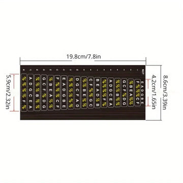 Gitaar - Fretboard Stickers - Leren Noten - Gelamineerd Vinyl - Notenkaart - Voor Beginnende Gitaristen - Standard Model Apsilon