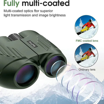 20X25 Binoculars Professional HD Pocket Waterproof Camping Observation Telescope Portable Optical Telescope Outdoor for Hunting Apsilon