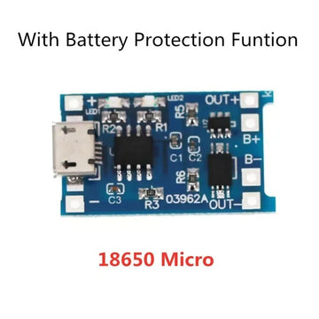 2/5PCS 5V 1A Micro/Type-c/Mini 18650 TP4056 Lithium Battery Charger Module Charging Board With Protection Dual Functions Li-ion Apsilon