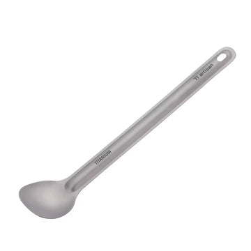 Tiartisan lepel of spork met lange steel voor kamperen