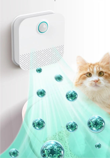 Slim - Geurzuiveraar - Automatisch Sensor - Stille Werking - Ontgeurder - Voor Katten en Honden - Model 4000mAh Apsilon
