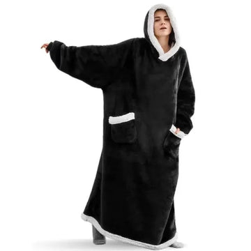 Super Lang - Flanellen Dekbedpyjama - Met Mouwen - Oversized - Winter - Voor Dames en Heren - Model 180cm Apsilon
