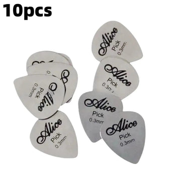 Alice - Metaal Gitaar Plectrums - Duurzaam - Dun 0,3mm - Gitaar - Voor Professionele Muzikanten - Model 0,3mm Apsilon