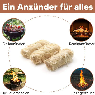 Natuurlijk Vuurstarter - Houtstokken - 100% Natuurlijk - Lange Brandtijd - Hout - Voor Buitenliefhebbers - 30/100 Stuks Apsilon