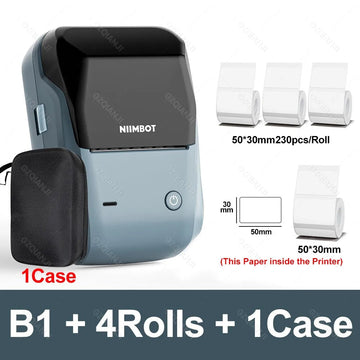 NIIMBOT - Thermische Labelprinter - Draagbaar - Bluetooth - Waterdicht - Voor Kantoor en Thuis - B1 Apsilon