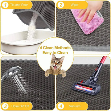 Pet Serie - Kattenbakmat - Waterdicht - Dubbele Laag - Vuilvangend - Voor Katten Apsilon