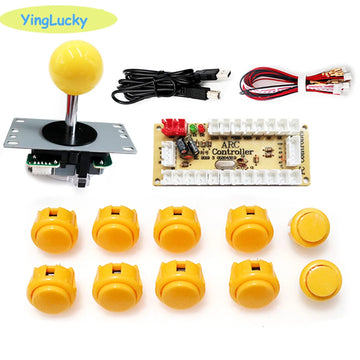 Arcade 2 Player Zero Delay Kit Mando Arcade Usb Encoder To Pc Rasberry Pi SANWA Push Button Joystick Usb Arcade Cabinet Apsilon