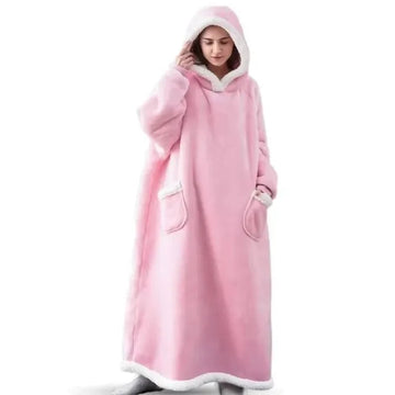 Super Lang - Flanellen Dekbedpyjama - Met Mouwen - Oversized - Winter - Voor Dames en Heren - Model 180cm Apsilon