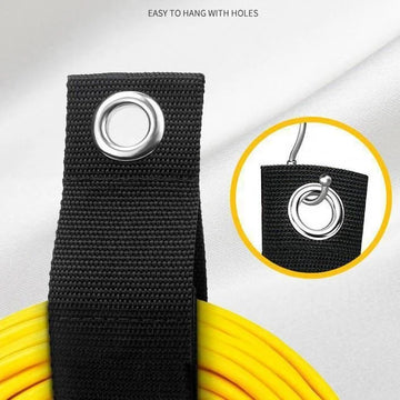 3pcs Heavy-Duty Storage Straps Reusable Extension Cord Organizer Cable Ties Hose Storage Accessory Holder Garage Organization Apsilon