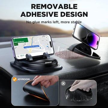 Joyroom - Dashboardhouder - 360° Rotatie - Anti-Slip Siliconen - Universeel - Voor Smartphones - Model Joyroom Apsilon