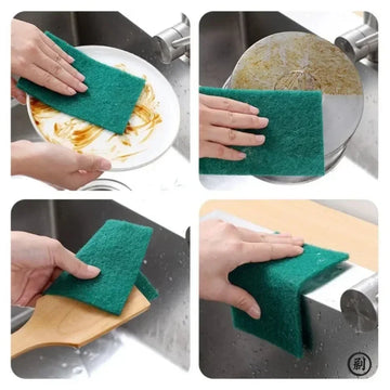 Grit-Free Scrub Pads, 10/30 Pcs - Scratch-Free for Non-Stick Pans, Multipurpose Reusable Kitchen Sponges for Dishes, Pots & Grea Apsilon