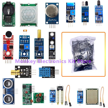 45 in 1 Sensors Modules and 16 Kinds Starter Kit For Arduino Raspberry Pi , Better Than 37 in 1 With Box DIY UNO R3 MEGA2560 Apsilon