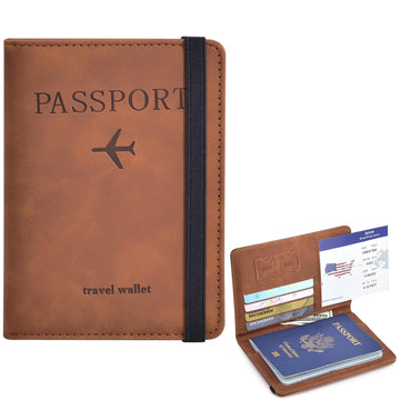 Passport Holder for Travel Essentials Passport Wallet Cover Case for Travel Accessories,Passport Book Holders for Women/Men Apsilon