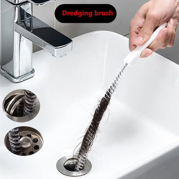 Pipe Dredging Brush Bathroom Hair Sewer Sink Cleaning Brush Drain Cleaner Flexible Cleaner Kitchen Clog Plug Hole Remover Tool Apsilon