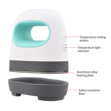 Mini Warmtepers Machine - Draagbaar - 3 Temperatuur Niveaus - T-Shirt Bedrukking - Voor DIY Gebruikers - Model Mini Apsilon